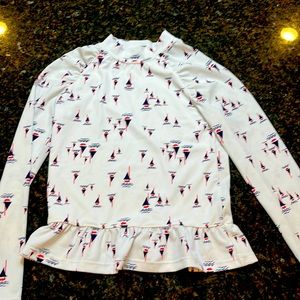 Janie and Jack rash guard swim suit.